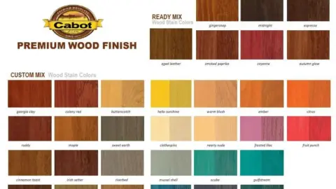 Cabot Interior Premium Wood Finish Color Chart | Cabot stain colors